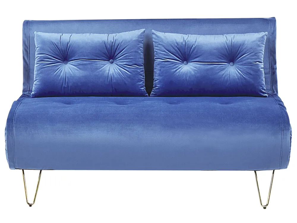 Sofa Set 3-Sitzer VESTFOLD Samtstoff Marineblau_808913