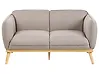 Sofa 2-Sitzer LJUNG Stoff Hellbraun