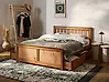 Bett mit 4 Schubladen OLENDON Kiefernholz Braun 120 x 200 cm