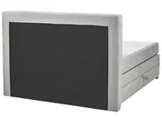 Boxspringbett mit Stauraum MINISTER Stoff Hellgrau 160 x 200 cm_873511