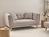 Sofa 2-Sitzer HABO Stoff Taupe
