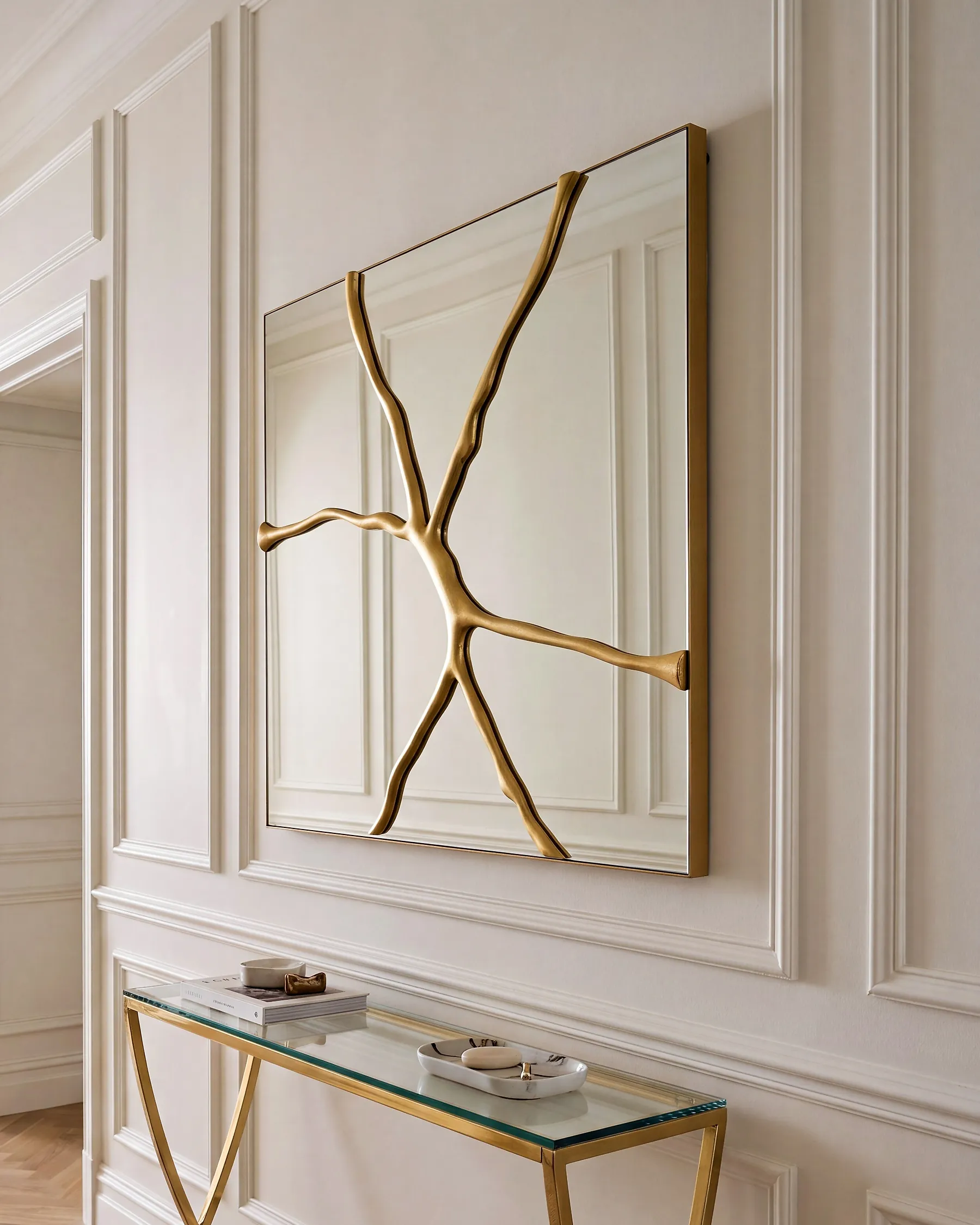 Wandspiegel COOLE 80 cm x 80 cm Goud_1194256