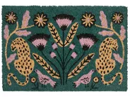 Fußmatte NAKNEK Bunt 50 x 80 cm Katze Vogel Blume Kokosfasern_1050912