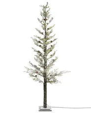 Gartendekoration LED GRENIVIK 245 cm Weihnachtsbaum Weiß_1025817