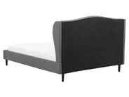 Bett mit Lattenrost Stoff COLMAR 160 x 200 cm Grau_703363