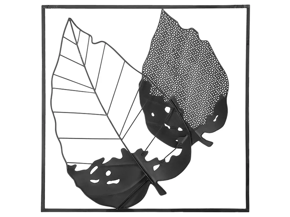 Wall Decor Leaf RHENIUM Metal 50 cm Multicolour_742542