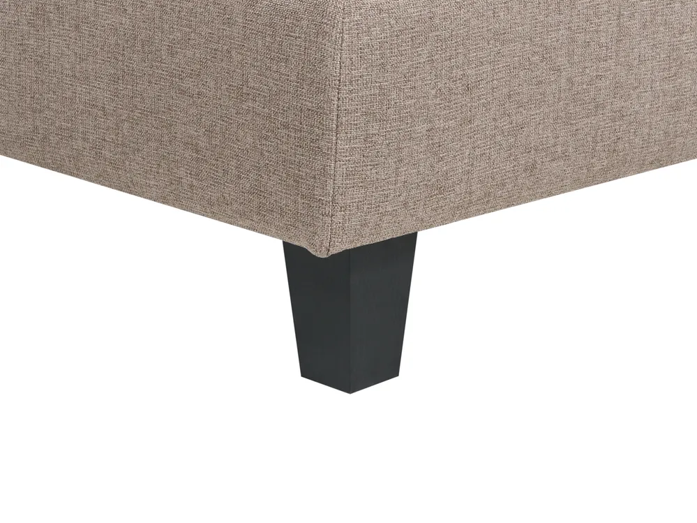 Canapé d'angle modulable 4 places UNSTAD Tissu Marron Côté gauche_924910