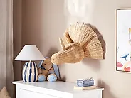 Wall Decor Dinosaur BIOKO 44 cm Rattan Natural_1187991