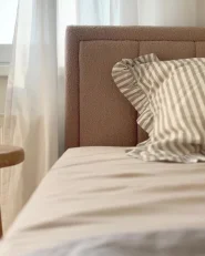 Bett mit Stauraum MONTLAUR Bouclé Beige 140 x 200 cm_997084