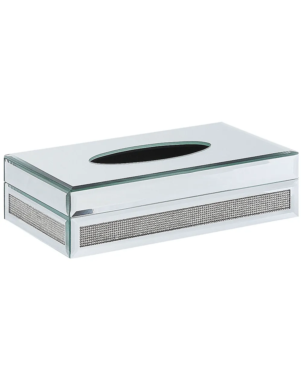 Tücherbox CHARLY Glas Silber