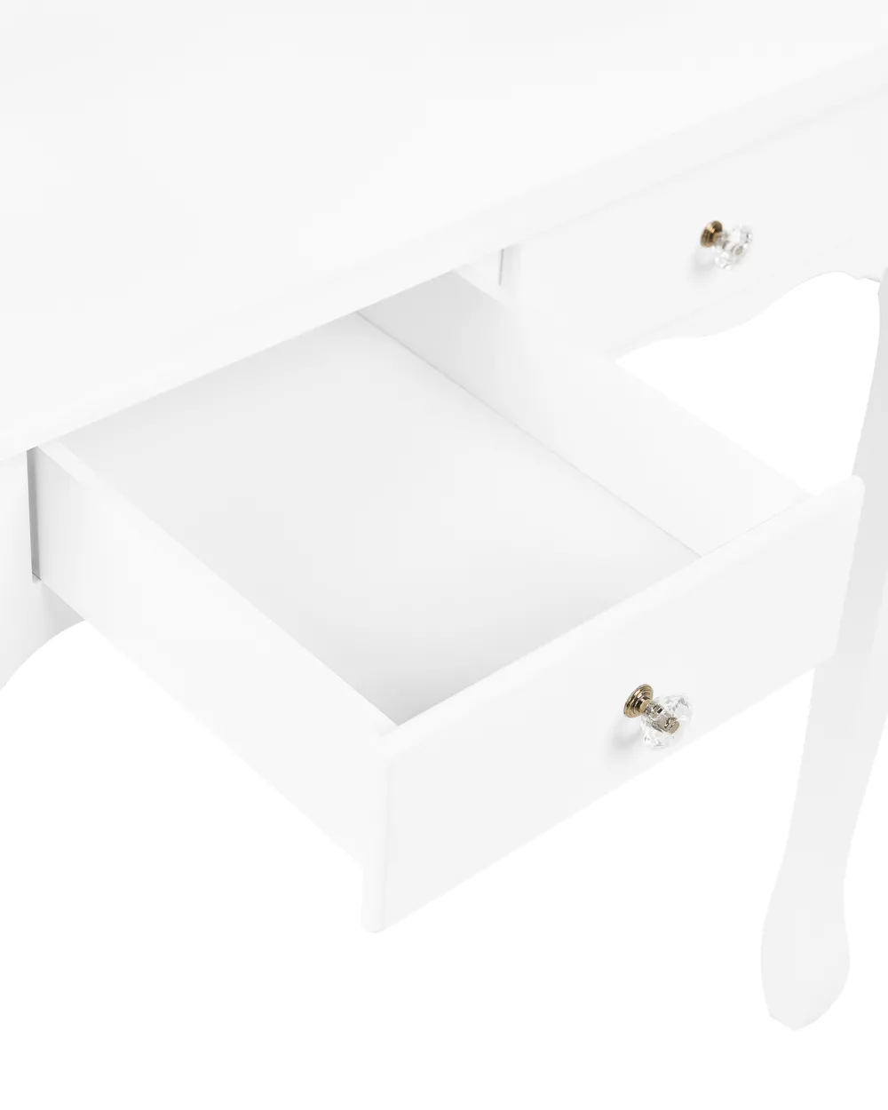 Dressing Table with Mirror and Stool AMOUR White_786273