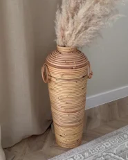 Dekovase ELATIA 50 cm Rattan Naturfarben_994649
