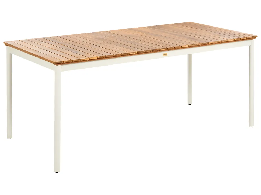 Outdoor Dining Table for 6 CORRICELLA 180 cm 90 cm Acacia Wood Brown