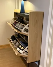 Shoe Storage Cabinet GYMPIE Light Brown_1046702