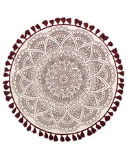 Rug AYAKLI Red ø 120 cm Cotton_756562