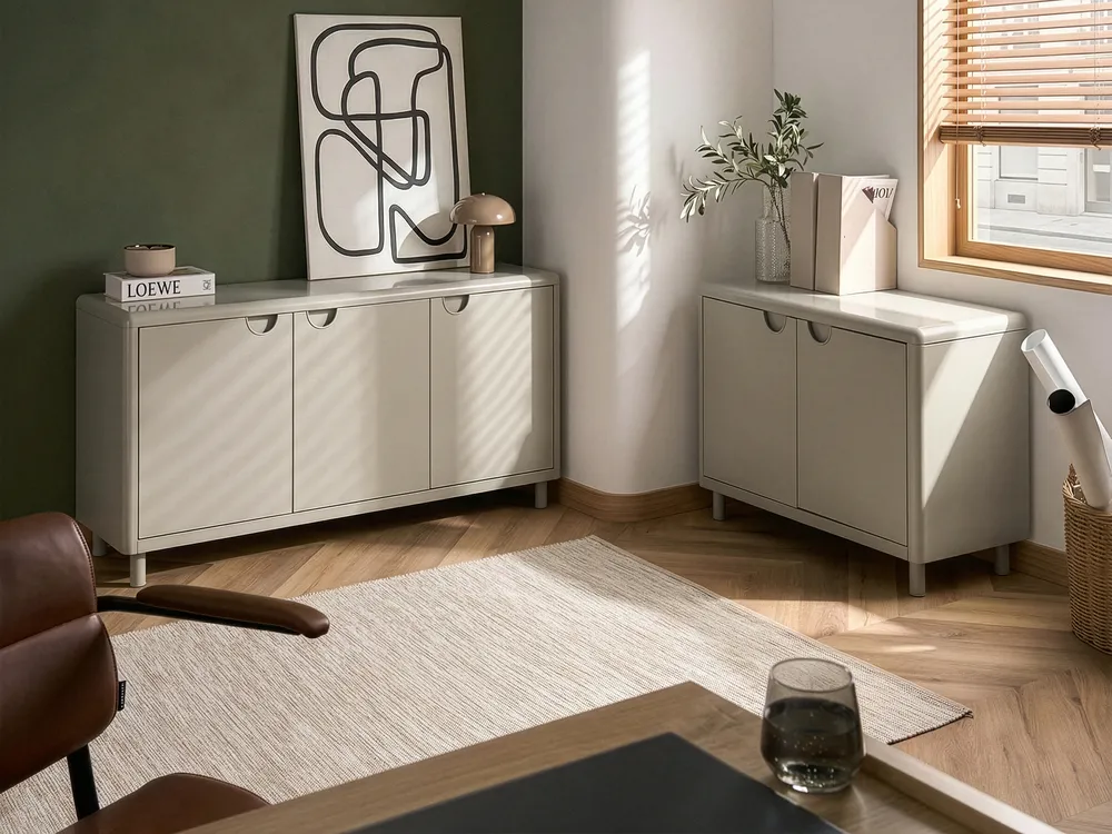 3 Door Sideboard KORVO Light Beige_1060820