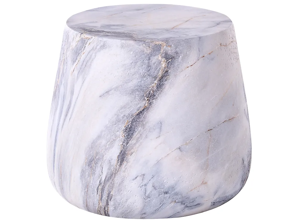 Beistelltisch BIENTINO 46 cm 46 cm Grauer Marmor