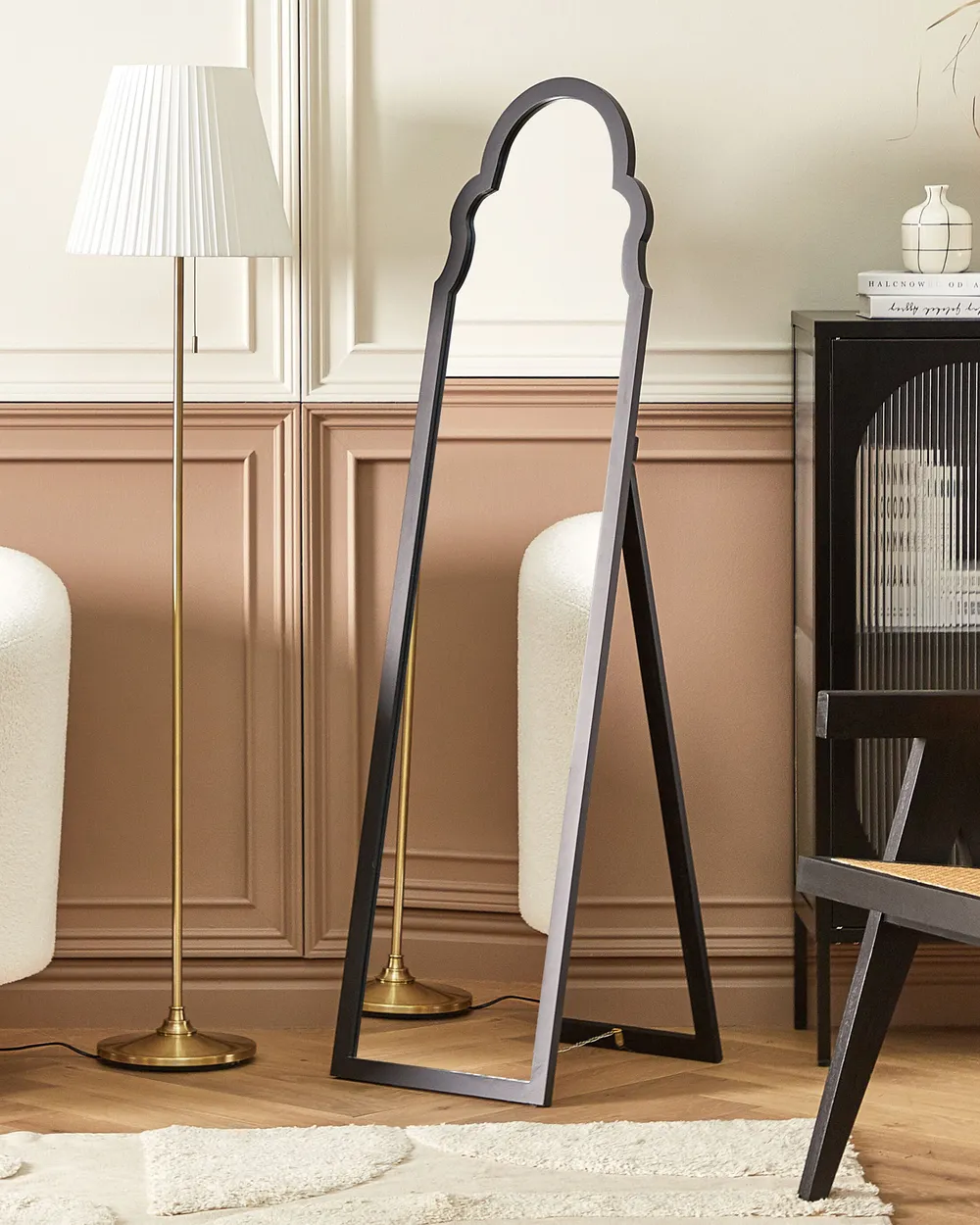 Standspiegel CHATILLON 150 cm Schwarz