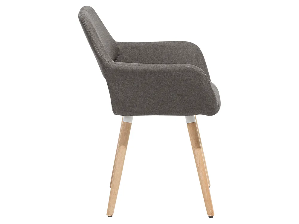 Esszimmerstuhl 2er Set CHICAGO Stoff Taupe_1078076
