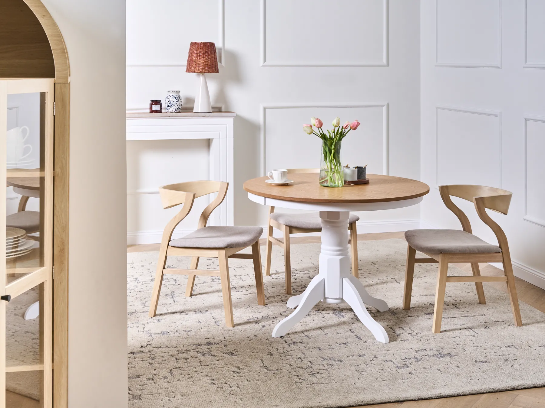 Esstisch AKRON Helle Esche 100 cm 100 cm Holz_996772