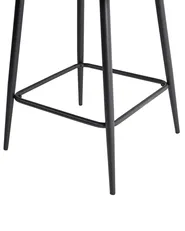 Set mit 2 Barstühlen SANILAC Samtstoff Marineblau_1038760