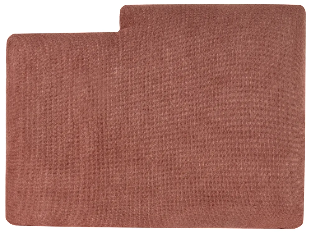 Corner Sofa 3 Seater MALOY Fabric Light Red Right Hand_947530