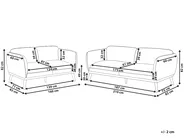 Living Room Set 5 Seater LJUNG Fabric Olive Green_1077593