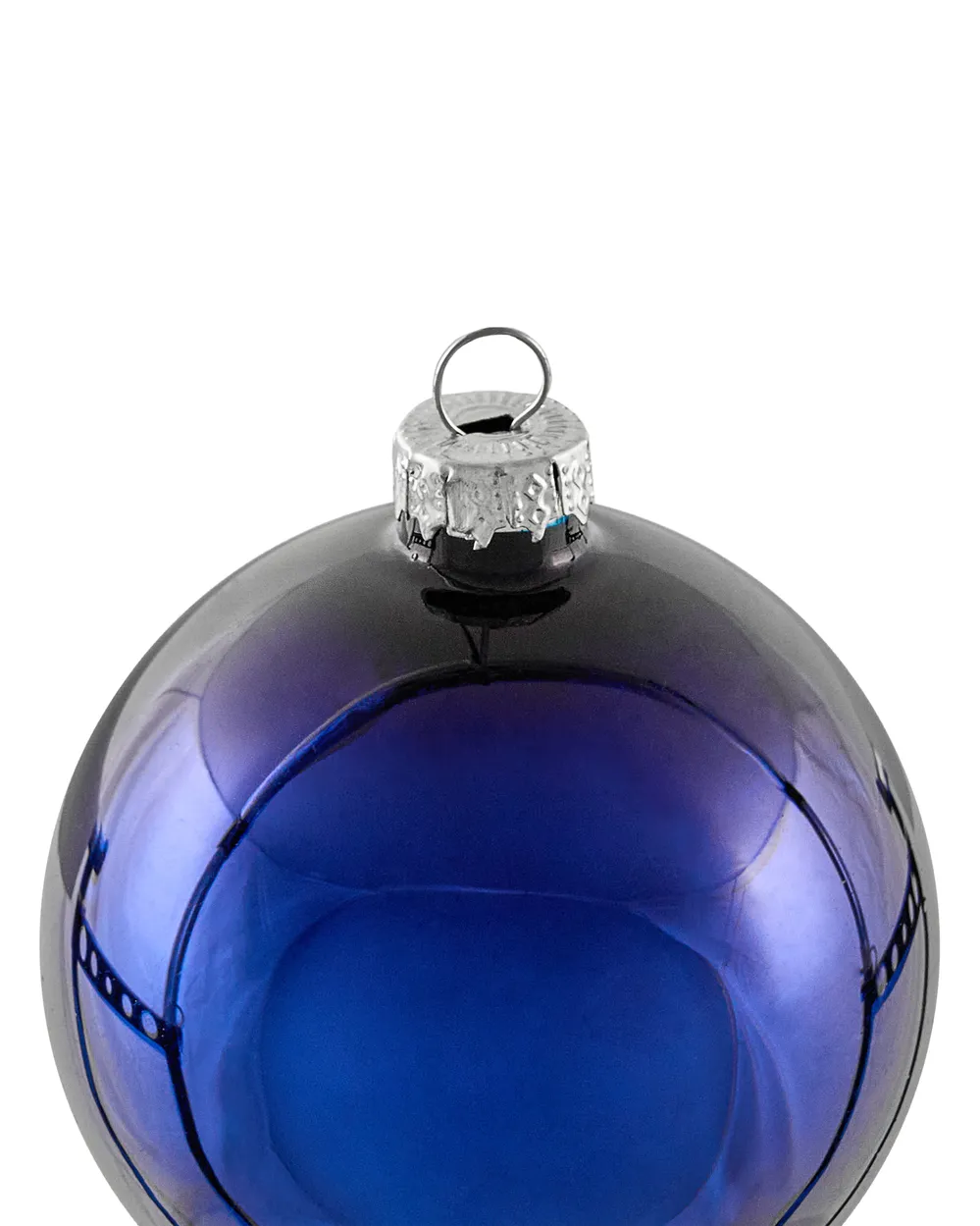 Weihnachtskugel 35er Set ICEDROP Glas Blau / Gold_1028550