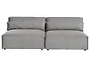Modulsofa 2-Sitzer HELLNAR Stoff Grau