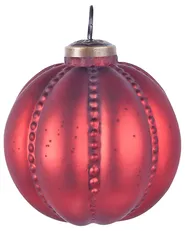Set of 6 Baubles ARGENTIN Glass Red_899773