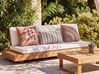 Set van 3 tuinkussens MANZANIT gestreept 30 x 50 cm 45 x 45 cm Lichtrood
