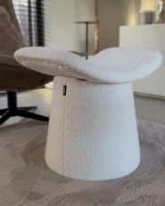 Pouffe Tufted RIDDLE Boucle Off-White_997110