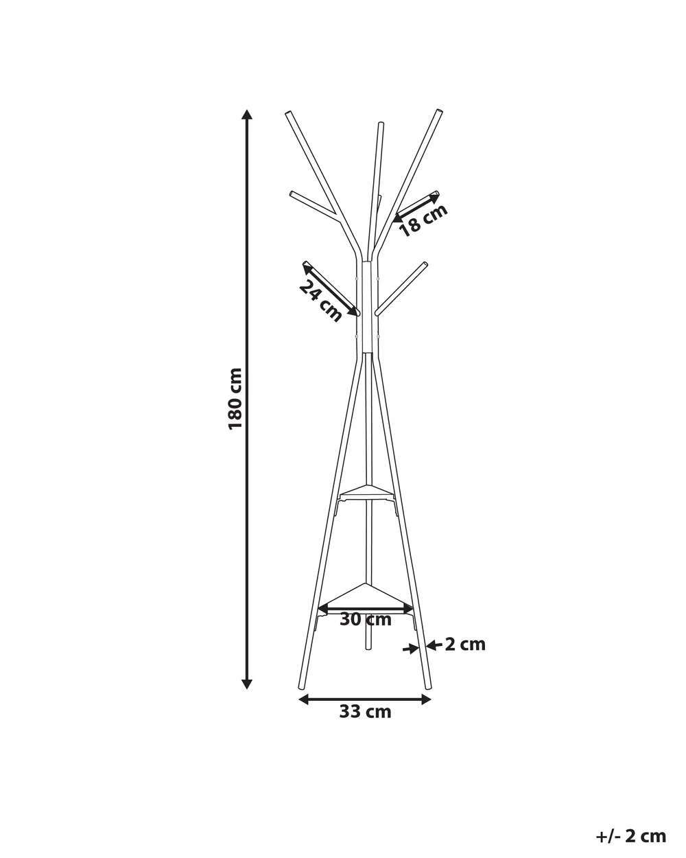 Coat Stand WRAY Black_939487