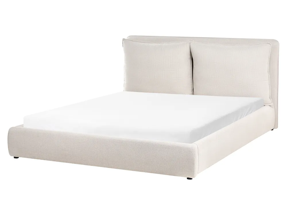 Wasserbett Stoff BAJONNA 160 x 200 cm Beige