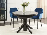 Ausziehbarer Esstisch AKRON Schwarz 106/150 cm 106 cm_927569