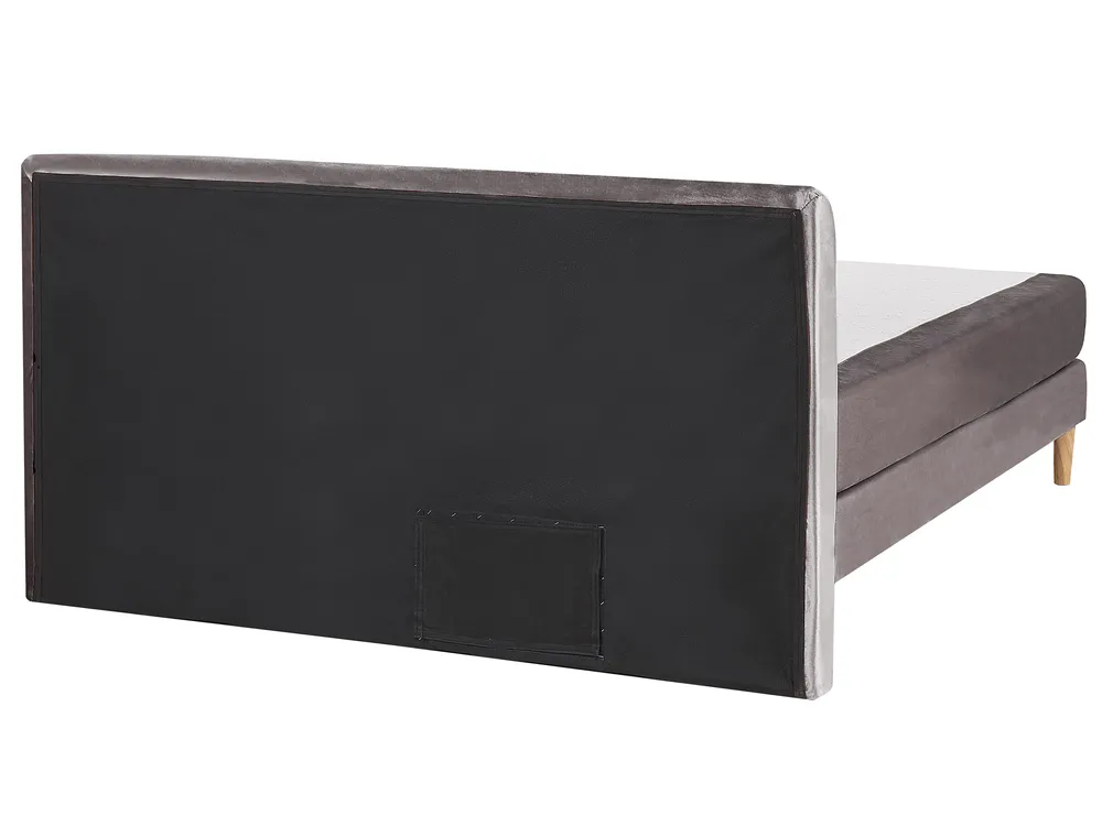 Divan Bed Velvet MARQUISE 160 x 200 cm (EU King Size) Grey_796504
