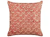 Dekokissen RHUS 45 x 45 cm Baumwolle Rot Geometrisches Muster