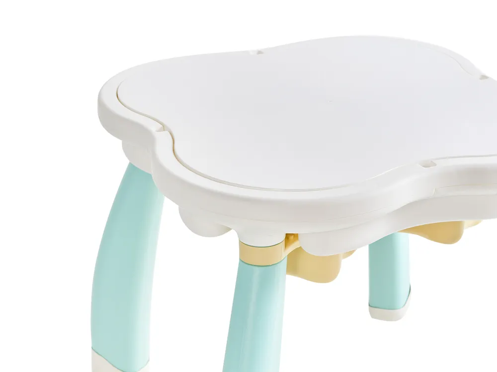 Kids Table with Chairs BUNYAN White/ Blue_1124349