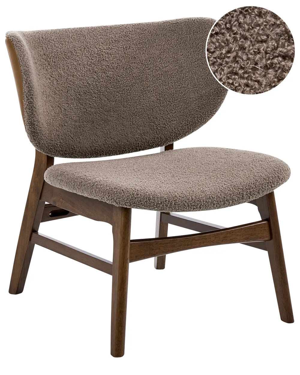 Lænestol DAY Boucle Mørkebrun/taupe