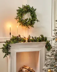 Weihnachtsgirlande LED WHITEHORN 180 cm Dunkelgrün_881150