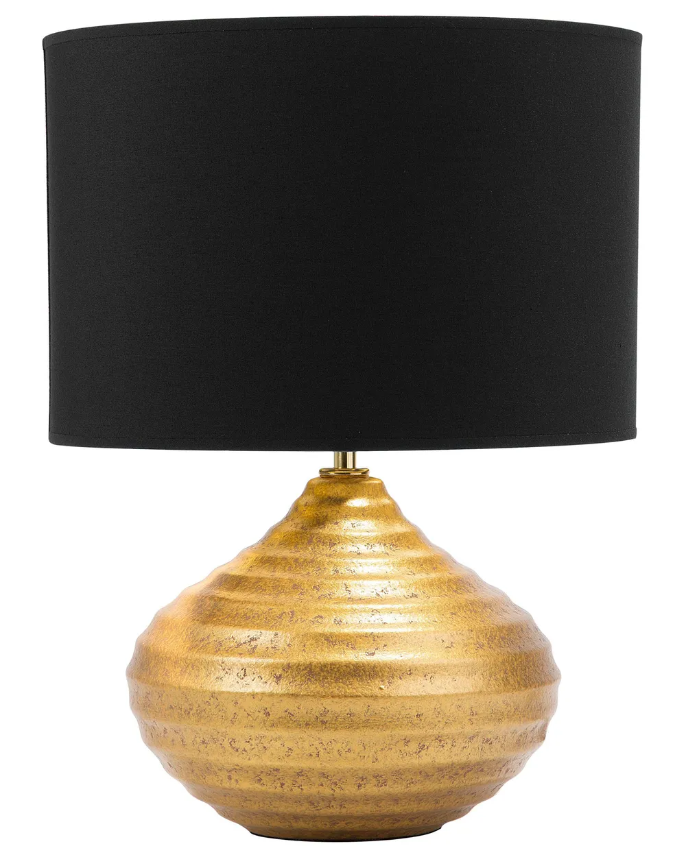 Tischlampe KUBAN Keramik Gold