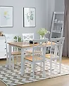Esszimmerstuhl 2er Set HOUSTON Holz Weiß
