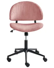 Office Chair KIANA Corduroy Pink_1042785