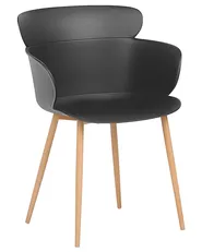 Set of 2 Dining Chairs SUMKLEY Black_783771