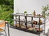 3 Piece Outdoor Kitchen Set with Sink VILAMA Black Metal