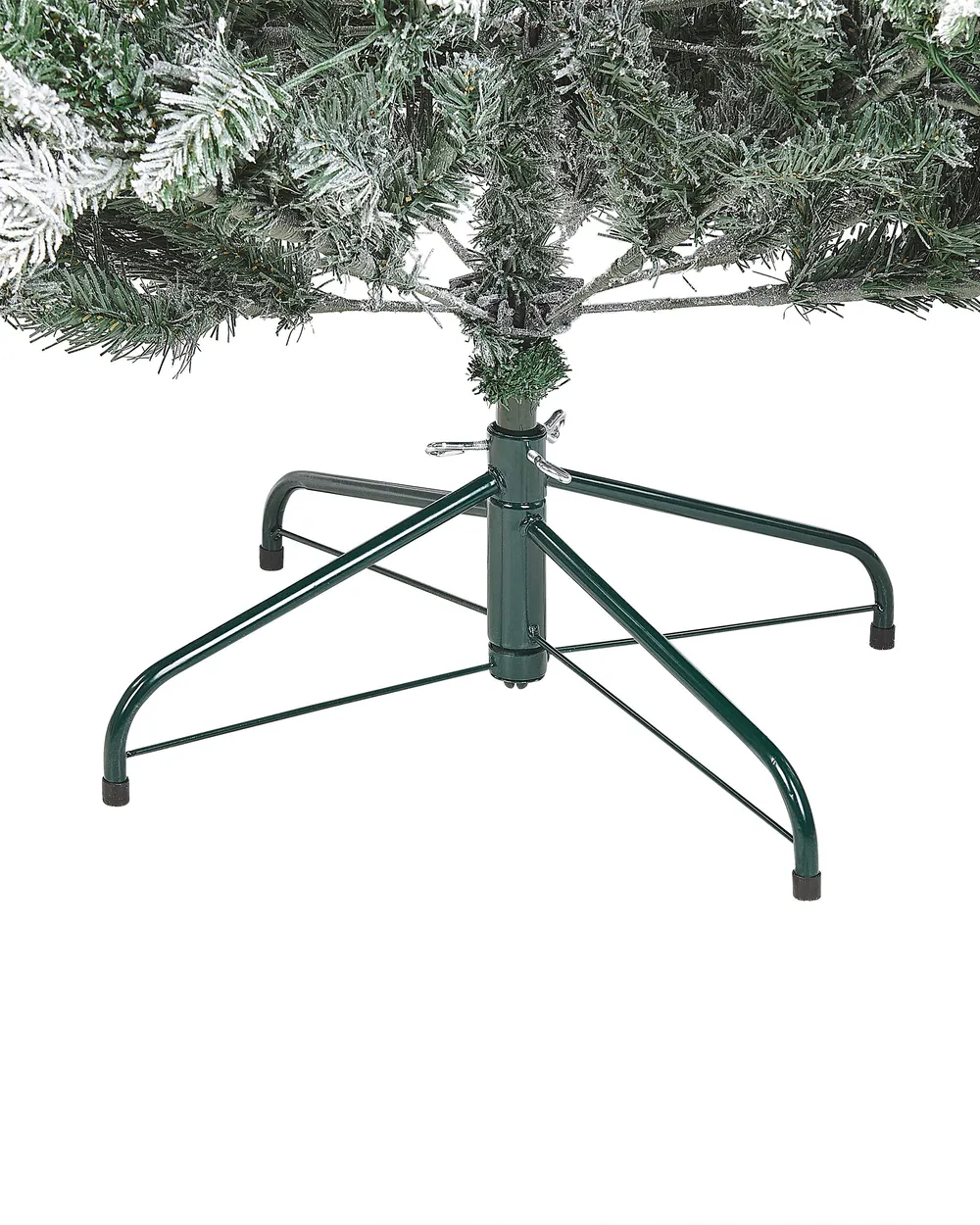 Künstlicher Weihnachtsbaum mit Schnee LED MIETTE 180 cm Weiß_832258