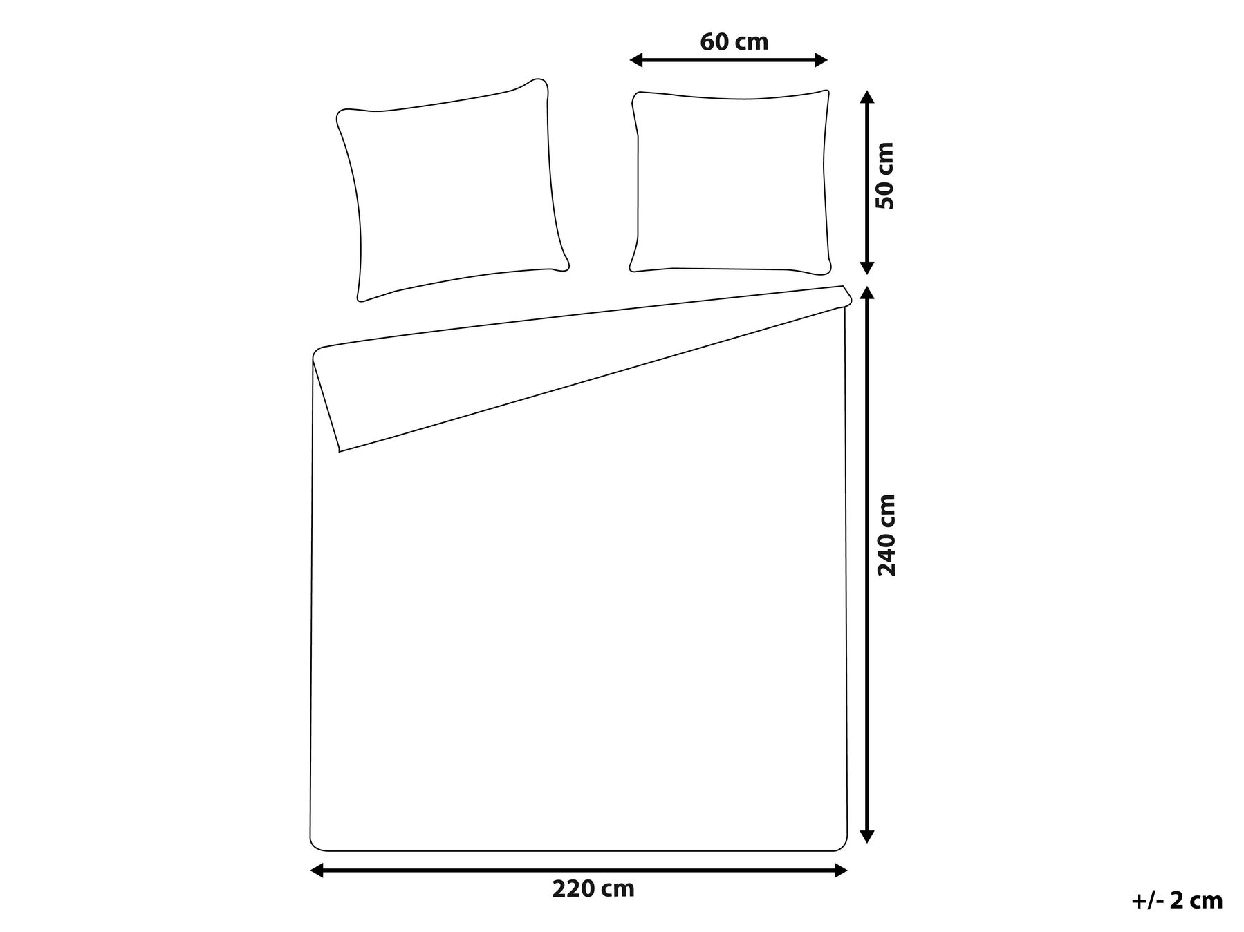 Bettwäsche-Set PARKROSE 220 x 240 cm Baumwollsatin Burgunderrot_1059963
