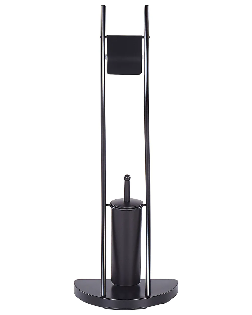 Toilettenpapierhalter mit Bürste SOACHA Metall Schwarz_821906