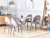 Esstisch MARAMO Silber 120 cm 70 cm Sicherheitsglas