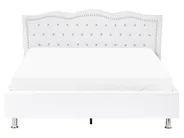 Ottoman Bed METZ Faux Leather White 160 x 200 cm (EU King Size)_1060472